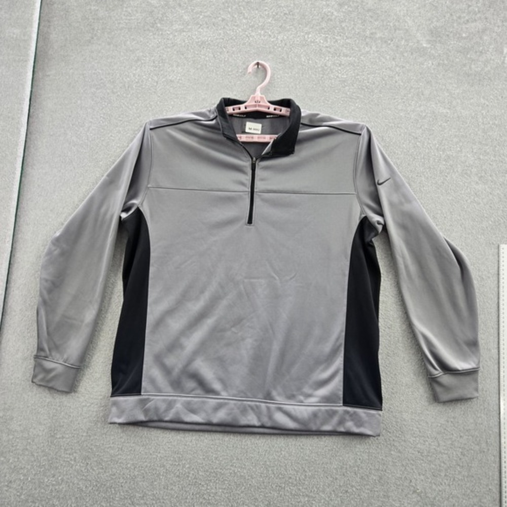 Nike Golf Men Sweatshirt XL Gray Colorblock Tour Performance‎ Fleece Therma-Fit